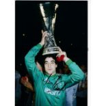 TONY PARKS Autographed 12 x 8 colour photo showing the Tottenham goalkeeper celebrating with the