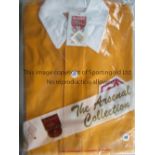 ARSENAL Official Arsenal Collection gold 1950 FA Cup Final shirt, new and in original packaging,