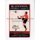 ENGLAND V IRELAND AT BLACKPOOL 1932 Programme for the International at Bloomfield Road 17/10/1932,