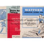 1950/1 NEWPORT COUNTY AWAYS Eleven aways at Watford slight crease, score on cover, Swindon slight