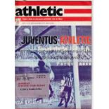 1977 UEFA CUP FINAL Juventus v Athletic Bilbao (1st Leg) played 4/5/1977 at Stadio Comunale, Turin.