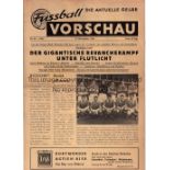 1956/7 BORUSSIA DORTMUND v MANCHESTER UNITED Programme for the European Cup game in Germany 21/11/