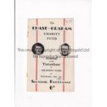 TOTTENHAM HOTSPUR V ARSENAL 1951 Programme for the Chase-Graham Charity Fund match at Crystal Palace