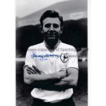 TOTTENHAM Autographed seven b/w and colour 12 x 8 photos showing iconic members of teams from the