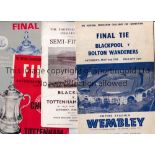 FA CUP PROGRAMMES Six programmes. Finals: 1953 slightly creased, 1965, 1966, 1967 and 1968 and