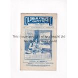 OLDHAM ATHLETIC V TOTTENHAM HOTSPUR 1914 Programme for the League match at Oldham 14/11/1914, team