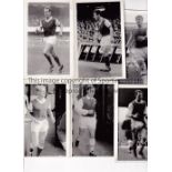 ARSENAL Six original 5" X 3.5" B/W photos of players in action at Highbury including Laurie Brown,