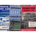 1957/8 NEWPORT COUNTY AWAYS Fourteen aways at Swindon, Coventry, Gillingham, Walsall, Brighton,