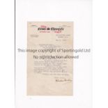 CHARLES BUCHAN AUTOGRAPH A News Chronicle typed letter 1/5/1946, handsigned by Buchan. Good