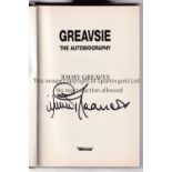 JIMMY GREAVES AUTOGRAPH Book, Greavsie The Autobiography, signed by Greaves on the frontispiece