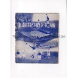 HUDDERSFIELD TOWN V BOLTON WANDERERS 1938 Programme for the League match at Huddersfield 22/10/38.