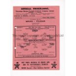 TOTTENHAM HOTSPUR V ARSENAL Single sheet programme for the Friendly at Tottenham 19/5/1945,