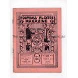 FOOTBALL PLAYERS MAGAZINE 1913 Issue dated November 1913, 16 page official magazine of the