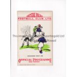 1937/8 CRYSTAL PALACE v NEWPORT COUNTY Programme for the League match at Palace 2/10/1937 which is