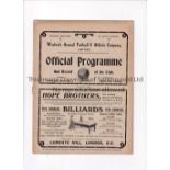 WOOLWICH ARSENAL Home programme v Everton 18/4/1908 played at Plumstead Road. Professionally cleaned