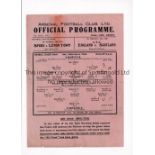 ARSENAL V CHELSEA 1945 Single sheet programme for the FL South Arsenal home match 28/4/45. Scores,