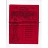 ARSENAL Joint issue home programme, League v Blackpool 17/10/1914 and London FA Cup v. Queen's