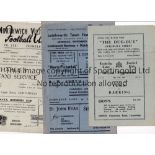 1940'S NON-LEAGUE FOOTBALL PROGRAMMES Seven programmes: Trowbridge Town v Trowbridge & District