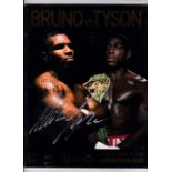 MIKE TYSON AUTOGRAPH On site programme for Tyson v Bruno 16/3/1996 at the MGM Grand, Las Vegas