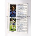 ENGLAND / WALES AUTOGRAPHS 1983 Programme for the International at Wembley 23/2/1983 signed by 19