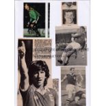 FOOTBALL AUTOGRAPHS Twenty five signed magazine pictures inc. Thompson, Murray, Lee, Shearer,