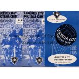 LEICESTER CITY Over 50 home and 10 away programes. Homes: 62/3 X 1, , 65/6 X 6, 66/7 X 8, 67/8 X 12,