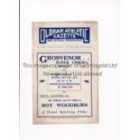 OLDHAM ATHLETIC V NOTTINGHAM FOREST / BOLTON WANDERERS 1922 Joint issue programme for the League