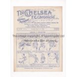 CHELSEA Home programme for the final League match of the season v Bolton Wanderers 21/4/1923 a
