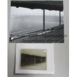 MANCHESTER CITY A glass negative and 10" X 8" B/W photo inside Maine Road in the 1950's. Good