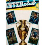 1964 EUROPEAN CUP FINAL Inter Milan v Real Madrid played 27/5/1964 in Vienna. Official 52-page Inter