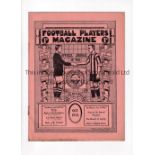 FOOTBALL PLAYERS MAGAZINE 1913 Issue dated October 1913, 16 page official magazine of the Players'