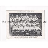 AIRDRIEONIANS A 6" X 4.5" b/w team group card form 1951/2 with a minor tear at the bottom. Generally