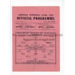 ARSENAL Home single sheet programme for the FLS match v Plymouth Argyle 17/11/1945, folded, team