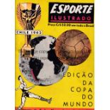 1962 FIFA WORLD CUP CHILE. 108-Page special edition report published in Rio, Brazil in July 1962