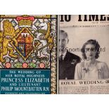 ROYAL WEDDING 1947 Souvenir programme for HRH Princess Elizabeth and Lieutenant Philip Mountbatten