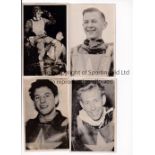 SPEEDWAY Eight b/w postcard size photos of Wimbledon riders including Cyril Maidment, Pete Moore,