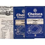 ARSENAL Four away programmes v Chelsea 60/1 London Cup Final and 60/1 Youth Cup Semi-Final folded,