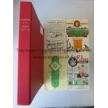1950/51 LIVERPOOL Seven away programmes housed in a red binder. Includes Wolves, Fulham (PH), WBA,