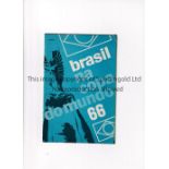 1966 FIFA WORLD CUP England. 40-page tournament programme produced in Brazil in June 1966 prior to