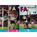 OFFICIAL FA YEARBOOKS Twelve issues: 1953/34, 1954/5 very slight wear on spine, 1957/8 very slightly
