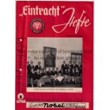 1960 EUROPEAN CUP FINAL Eintracht Frankfurt v Real Madrid played 18/5/1960 in Glasgow. Official