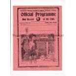 TOTTENHAM HOTSPUR Home programme for the London Combination match v Reading 17/1/1931, ex-binder.