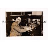 TOM WHITTAKER COLLECTION / ARSENAL A 6" X 4" b/w Press photo of Whittaker at his desk at Highbury.