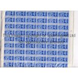1948 OLYMPICS A full sheet of 100 unmounted mint 2.5d. Great Britain Olympics 1948 stamps (SG 139)