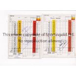 SHOWBIZ / SPORTS / AUTOGRAPHS Seven individually signed scorecards for Pro-Am Tournaments