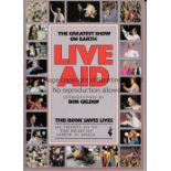 LIVE AID Soft back book. The Greatest Show On Earth, 1985 second edition. Good