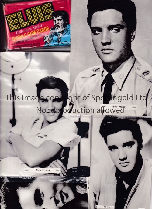 ELVIS PRESLEY Three unopened packs of Elvis Collector Series Bubble Gum Cards from USA in 1978