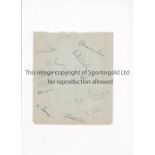 YORKSHIRE CCC AUTOGRAPHS A 7" X 6" album page from the mid 1930's, hand signed by 12 players