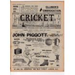 CRICKET WEEKLY RECORD OF THE GAME 1899 & 1901 Ten issues of the magazine, 5 from 1899 and 5 X