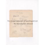SUSSEX CCC AUTOGRAPHS A 7" X 6" album page from the mid 1930's, hand signed by 12 players